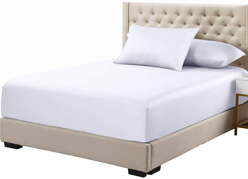 Royal Hotel Bedding 100% Natural Viscose Made from Bamboo Sheets, Soft Cooling Sheets, Breathable Hotel Sheet and Pillow Cases, 4 Piece Set - 15 Inch Deep Pocket - King Size - White - Image 5